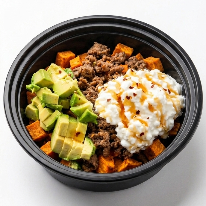 Hot Honey Sweet Potato Bowl