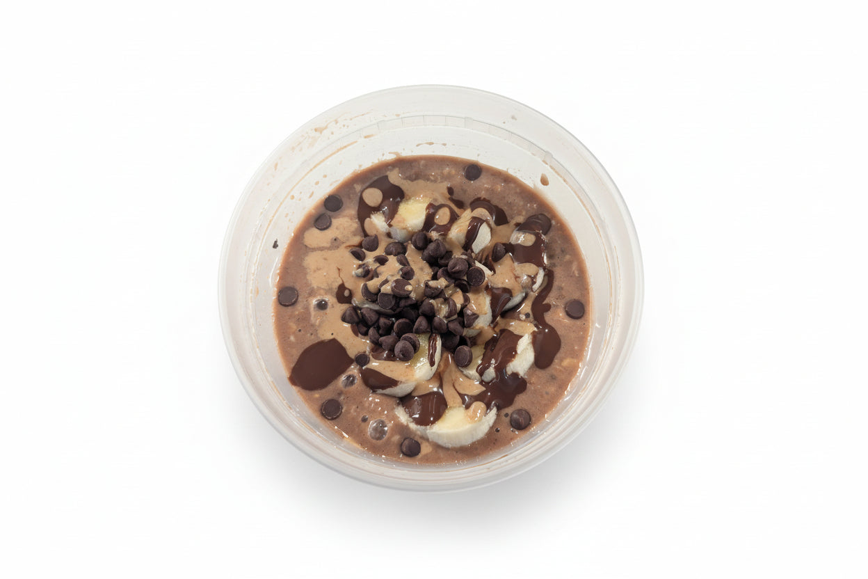 Chocolate PB Banana Overnight Oats